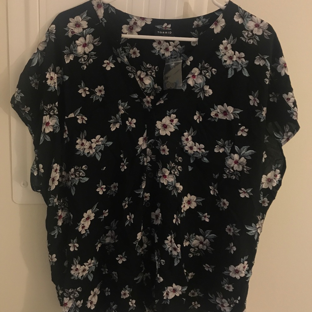 Flora Dolman Challis Blouse